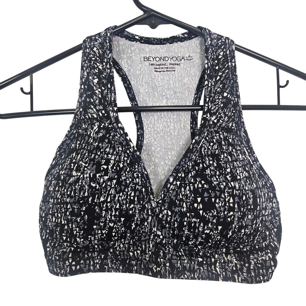 Beyond Yoga Womens Padded Racerback Sports Bra Sz S Gym Workout Active Athletic